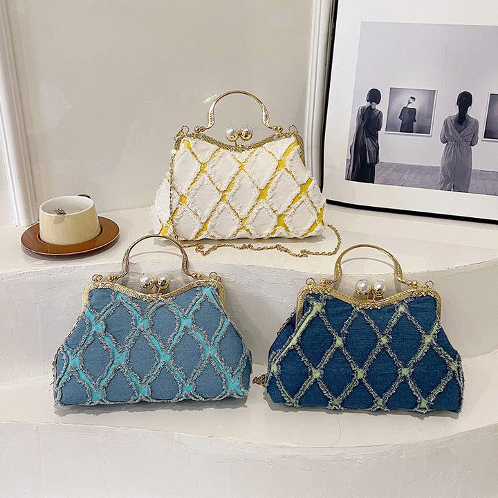 Vintage-Inspired Embellished Handbag