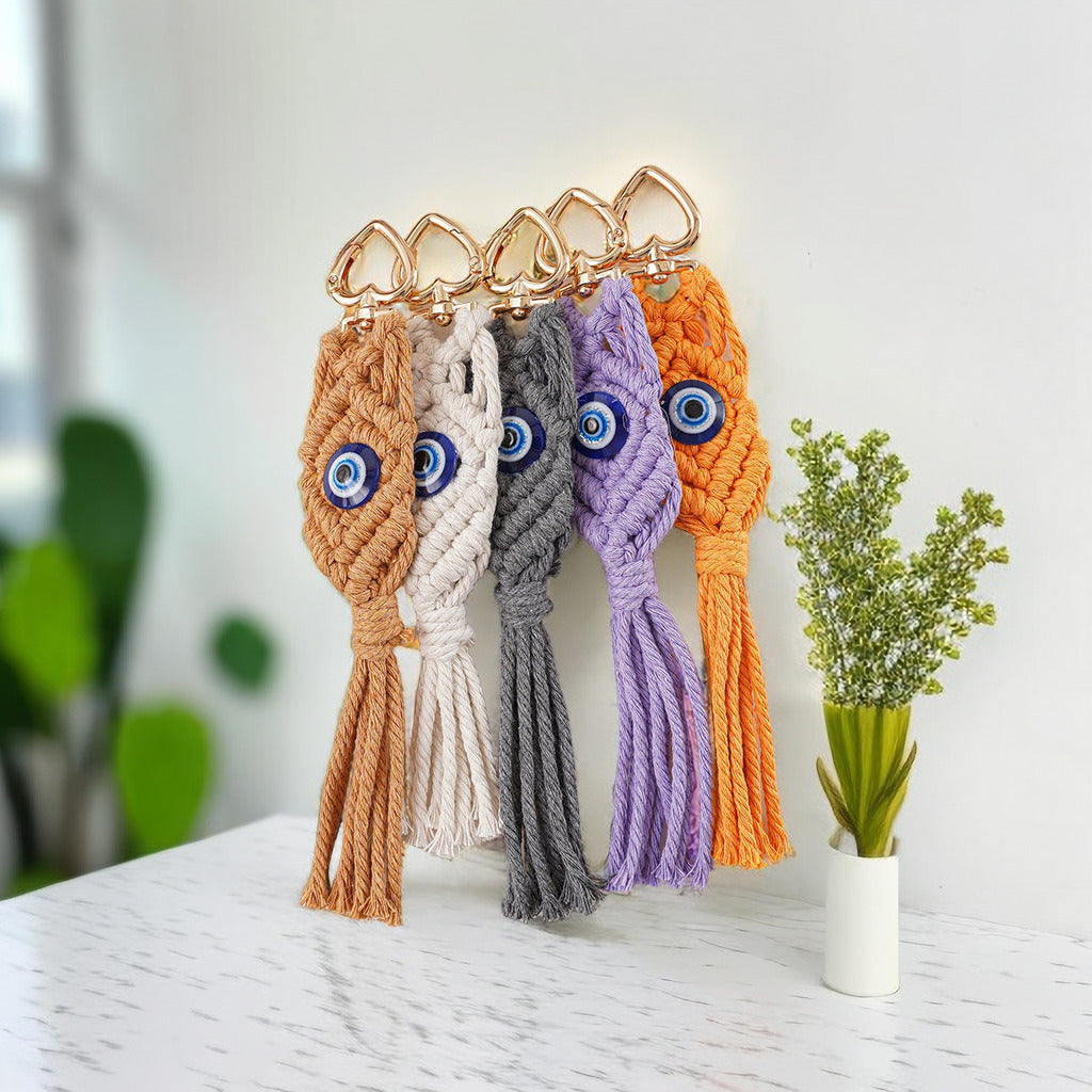 Decorative Macrame Keychain Holder Kalsten