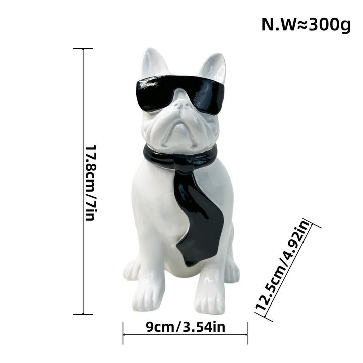Colorful Bulldog Decoration Figure made of Resin Kalsten