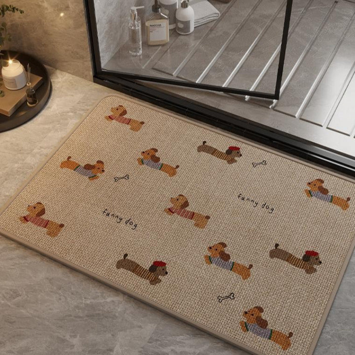 Fun Dog-Themed Anti-Slip Bath Mat Kalsten
