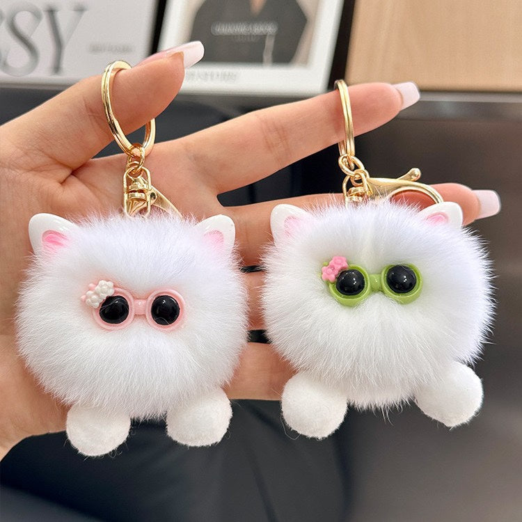 Furry Cat Plush Keychain Kalsten