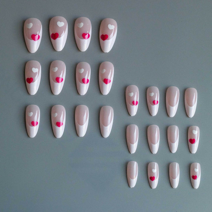 Heart-Themed Stiletto Nail Art Kit