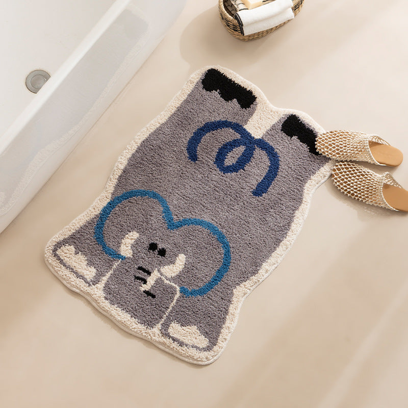 Gorilla-shaped bath mat with non-slip bottom Kalsten