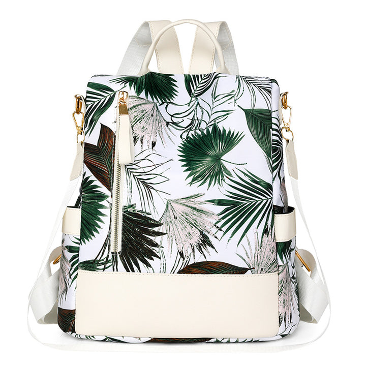 Floral Print Multi-Pocket Backpack Kalsten