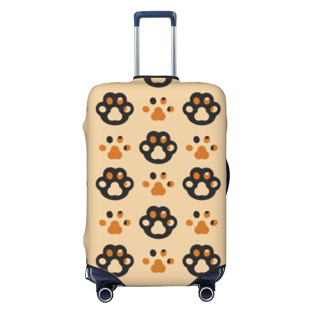 Unisex hard-shell cabin trolley with vintage travel illustration, 360° swivel wheels and telescopic handle Kalsten