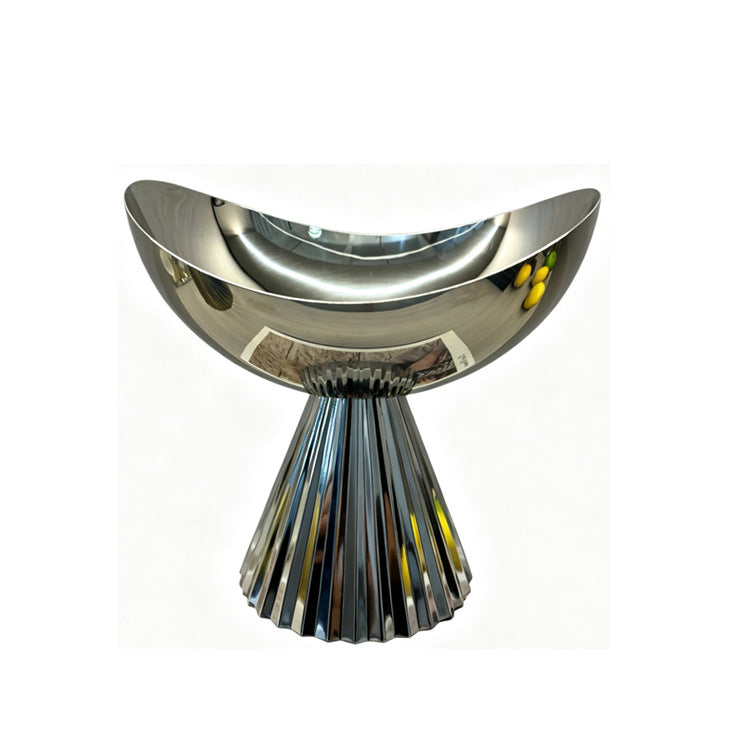 Elegant Sculptural Metallic Centerpiece