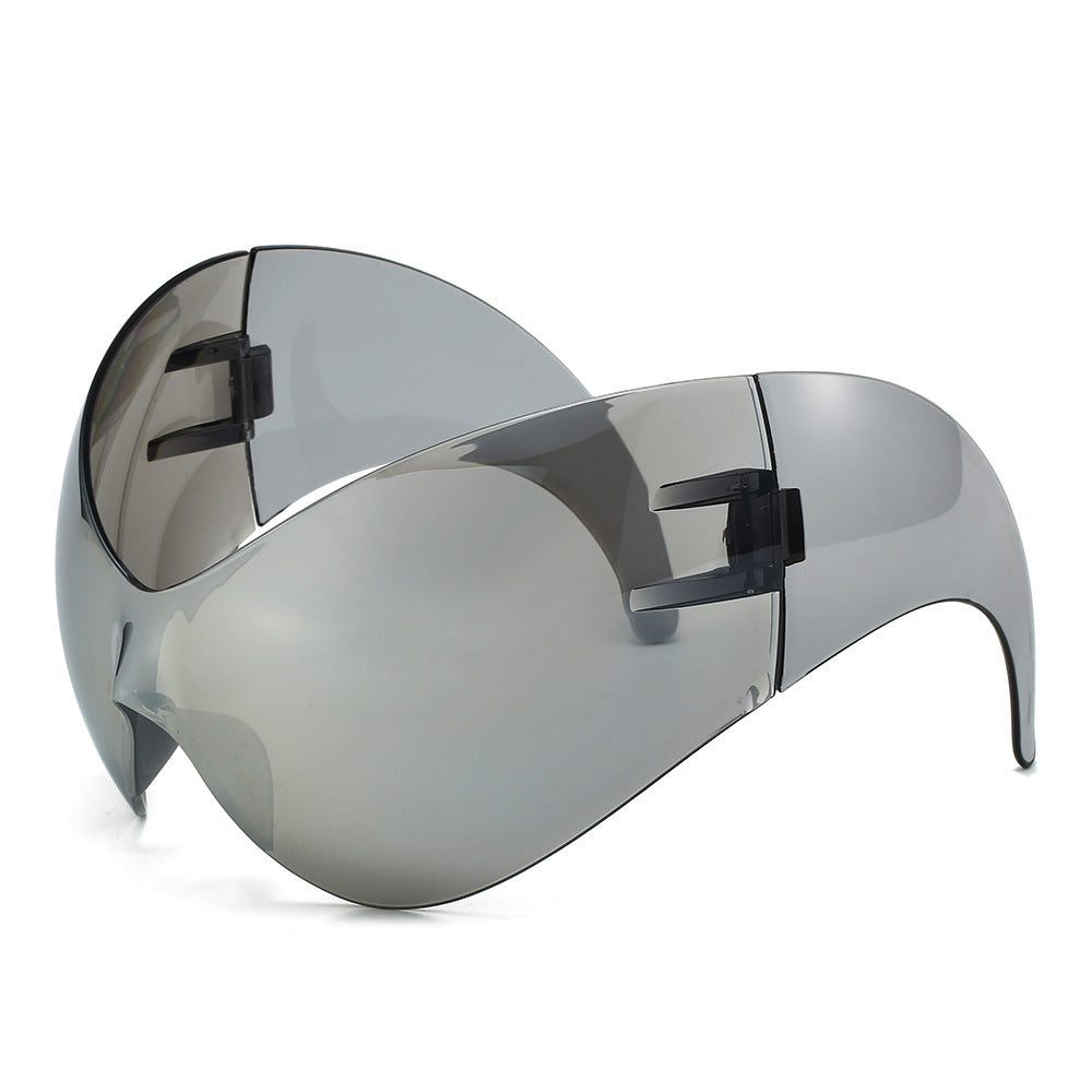 Oversized Futuristic Shield Sunglasses Kalsten