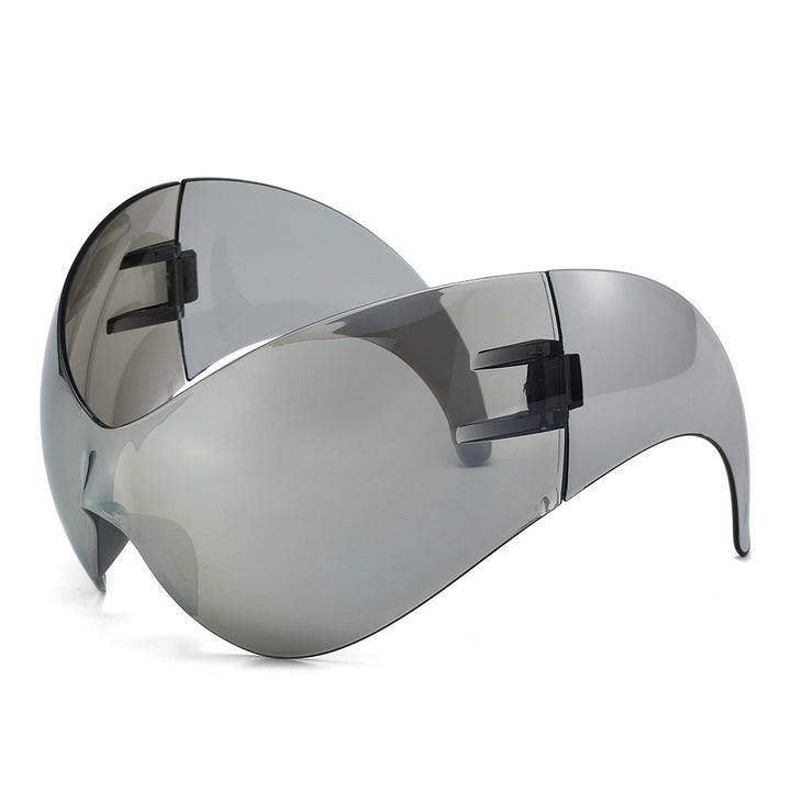 Oversized Futuristic Shield Sunglasses Kalsten