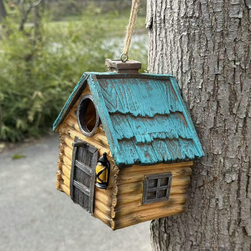 Decorative birdhouse in rustic construction style Kalsten