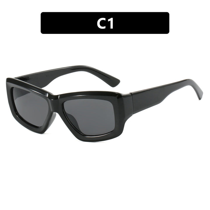 Women trendy square sunglasses with transparent frame and comfortable lenses Kalsten