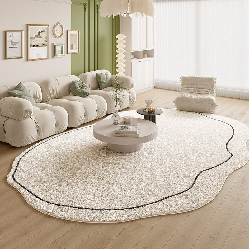 Abstract Bean-Shaped Area Rug