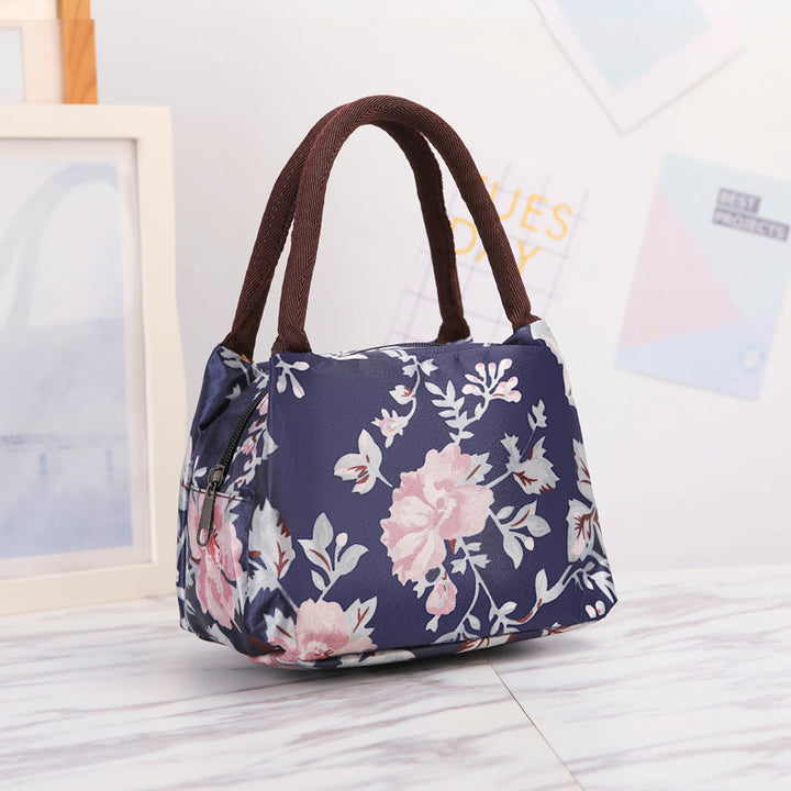 Floral Print Insulated Lunch Carrier Kalsten