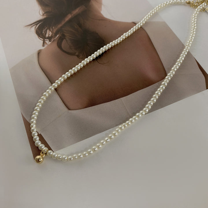 Elegant Pearl Beaded Choker Necklace Kalsten