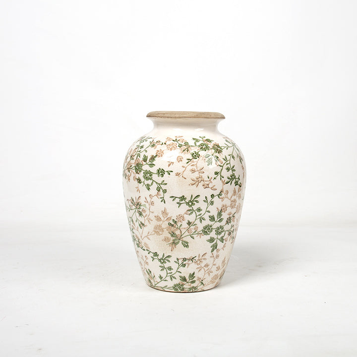 Elegant floral ceramic carafe Kalsten