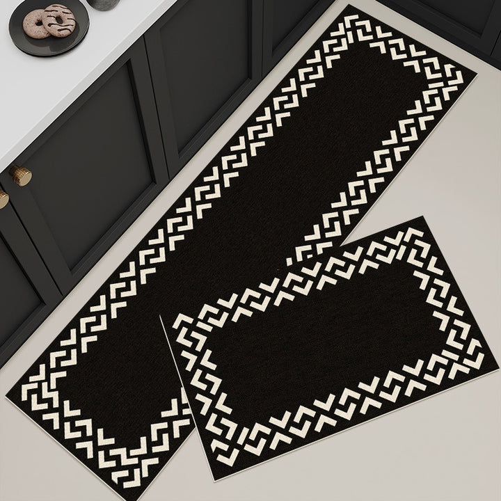 Geometric Pattern Kitchen Rug Set