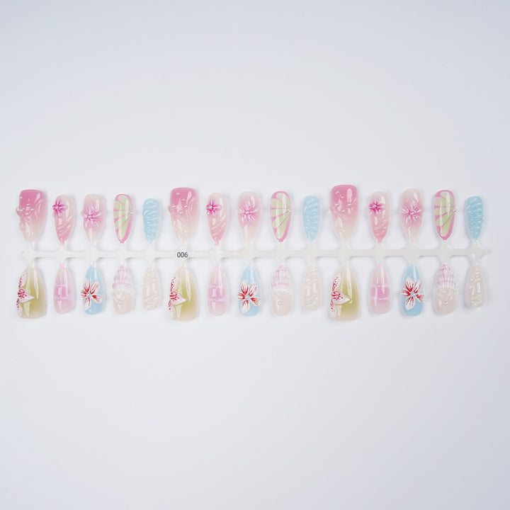 Artificial Flowers Nail Set Kalsten