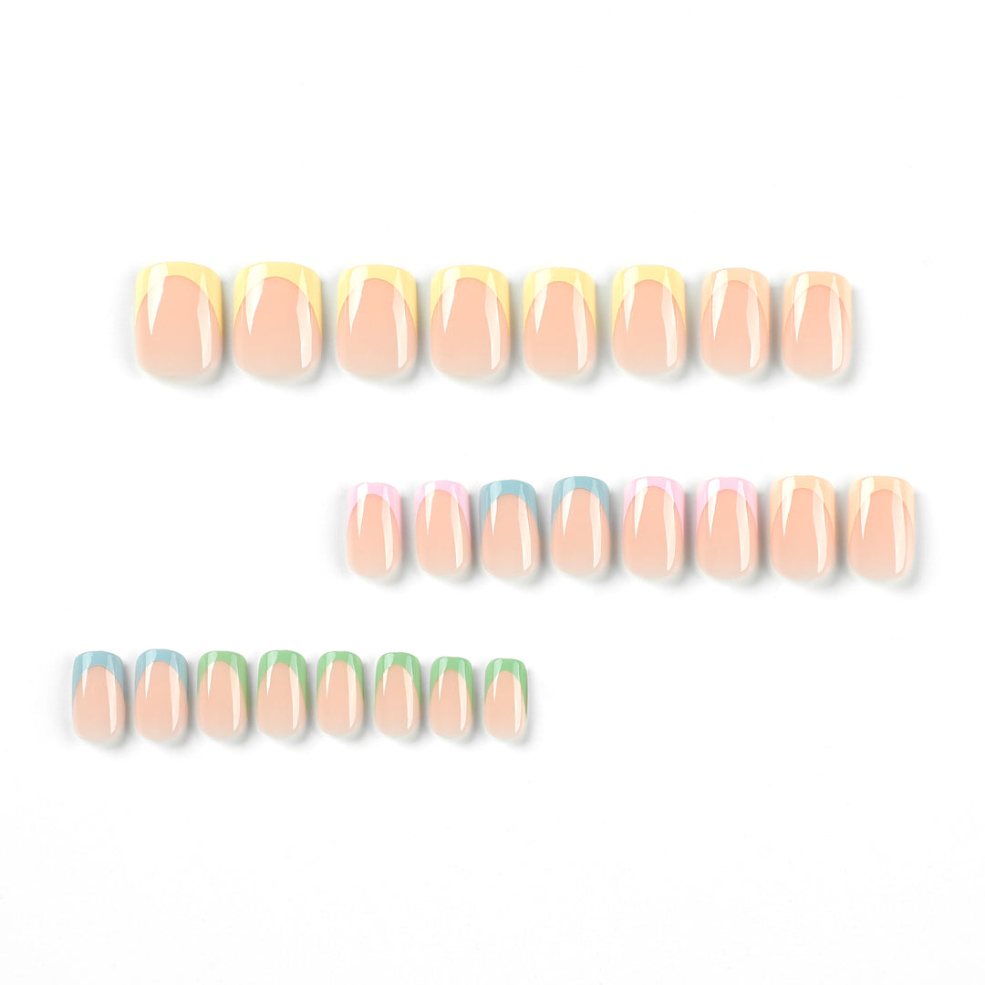 Artistic nail decoration with delicate gradient and elegant tips Kalsten