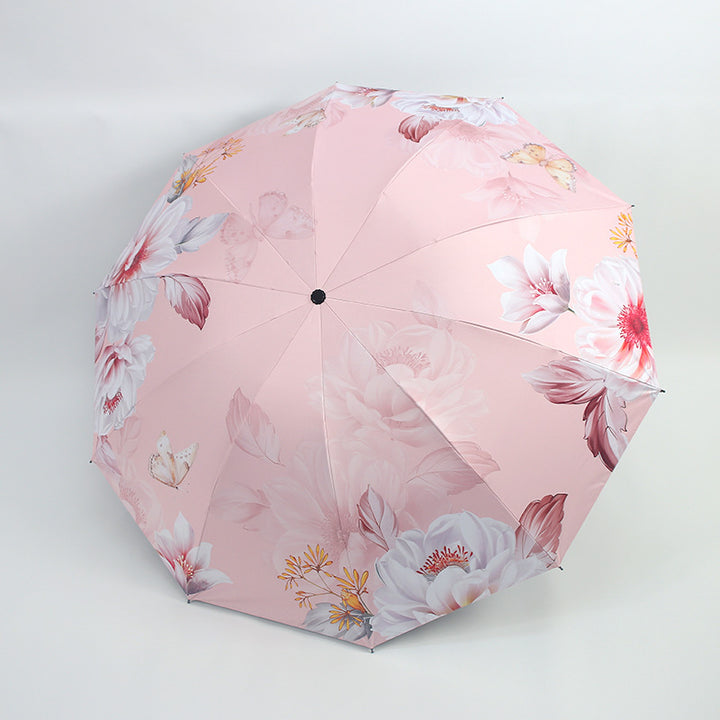 Women's umbrella with floral patterns and UV protection Kalsten