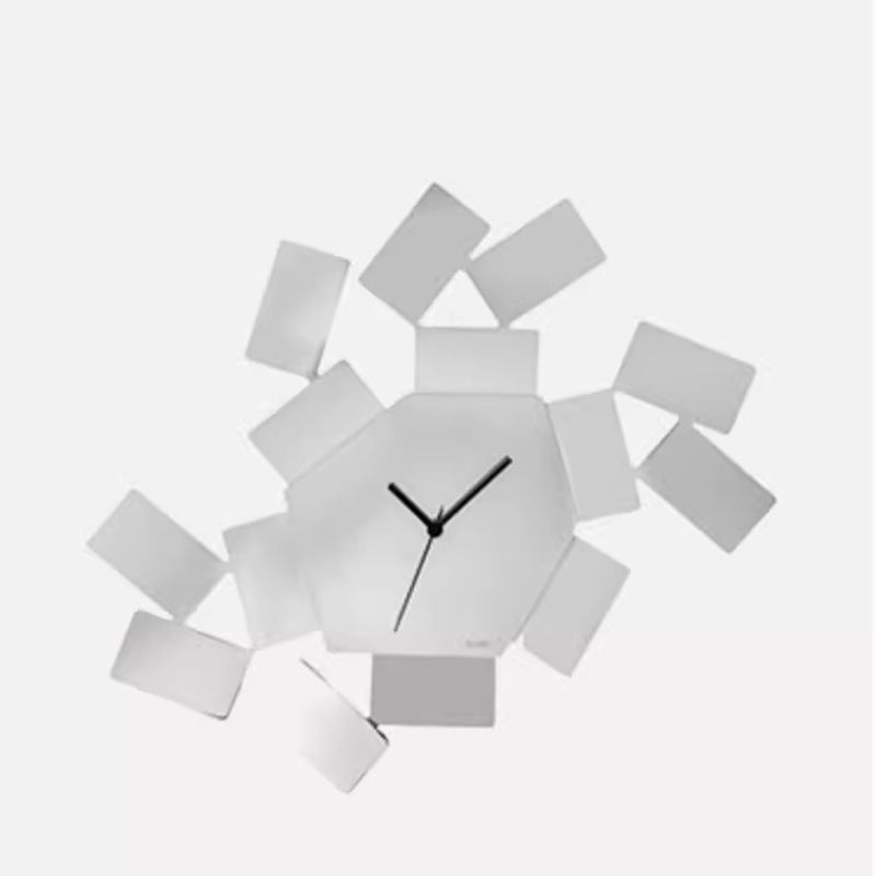 Abstract Geometric Wall Clock