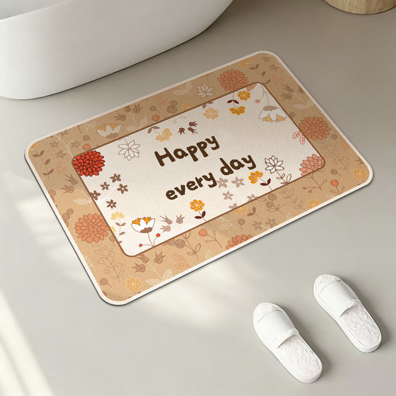 Inspirational Quote Bath Mat