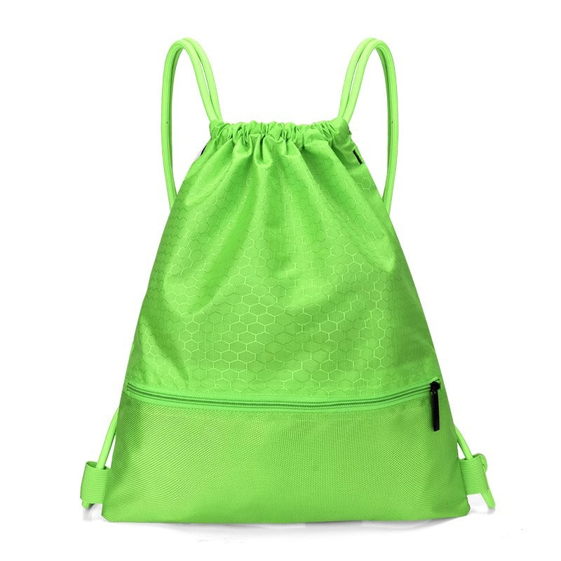 Honeycomb Patterned Drawstring Gym Bag Kalsten
