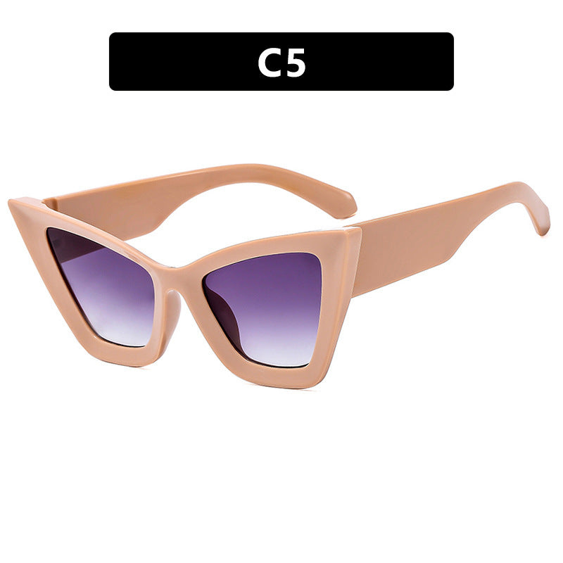 Women's Cat-Eye Sunglasses with Unique Wave Frame Kalsten