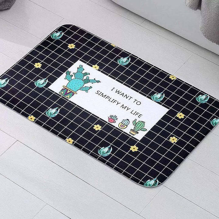 Stylish Motivational Quote Bath Mat