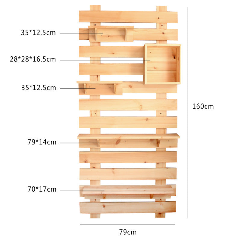 Wall shelf made of high-quality wood Kalsten