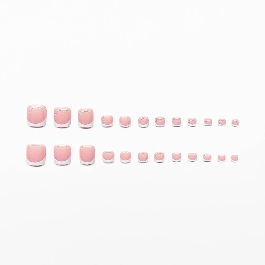 Elegant French Tip Press-On Nail Set Kalsten