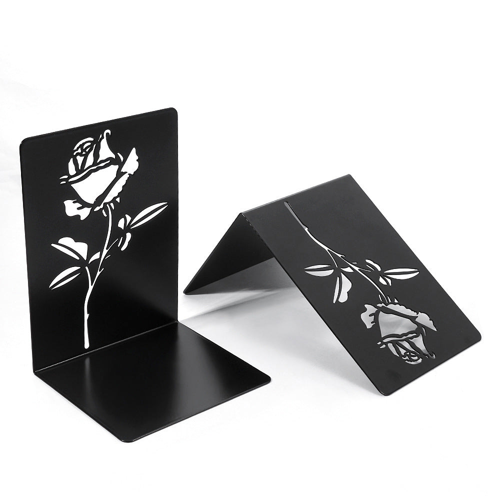 Decorative Floral Metal Bookends