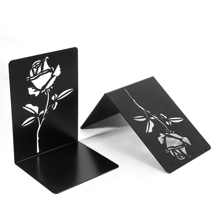 Decorative Floral Metal Bookends