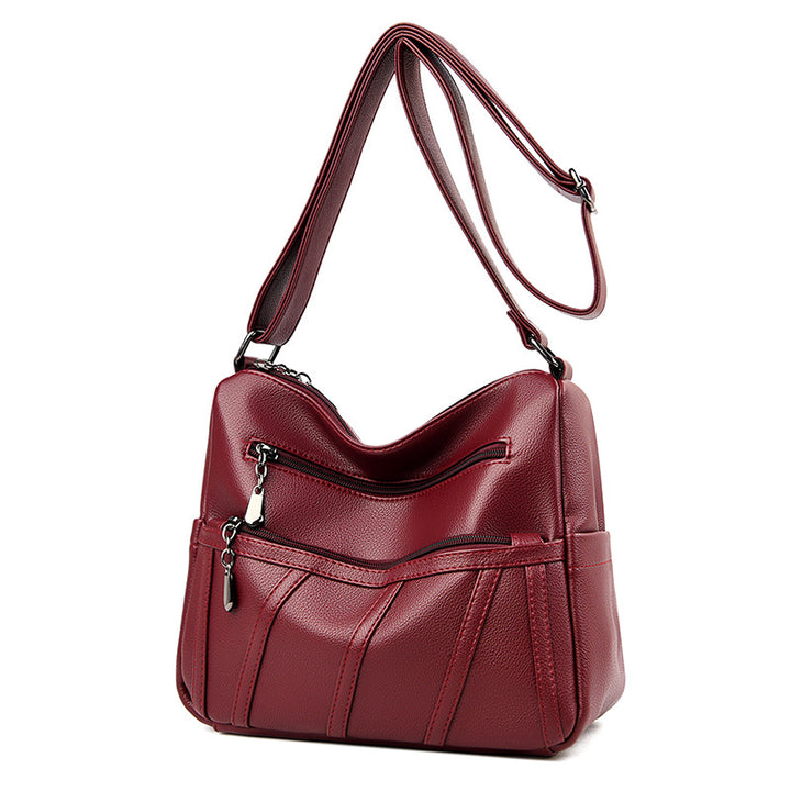 Elegant Zip-Detail Shoulder Bag Kalsten