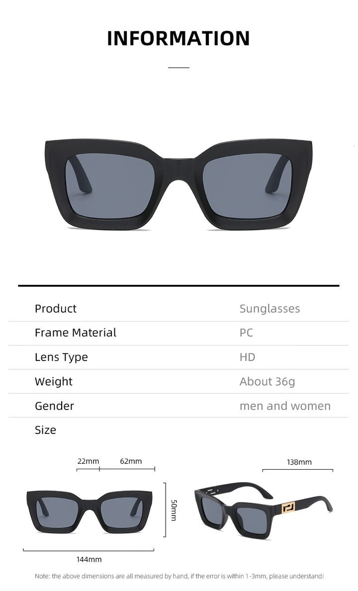 Ladies Square Sunglasses with Luxurious Design Kalsten