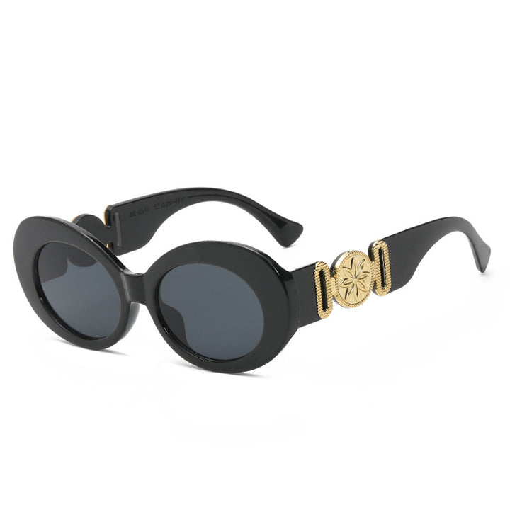 Ladies fashionable sunglasses with striking golden accents Kalsten