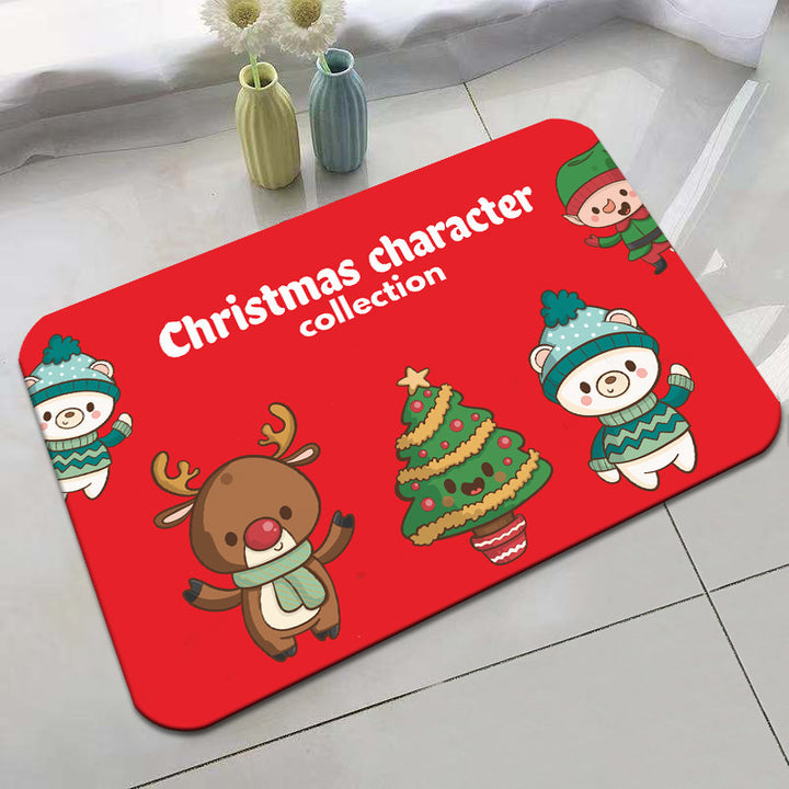 Festive Holiday-Themed Bath Mat Kalsten