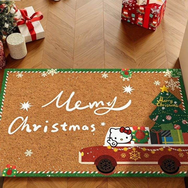 Whimsical Holiday Themed Doormat Kalsten