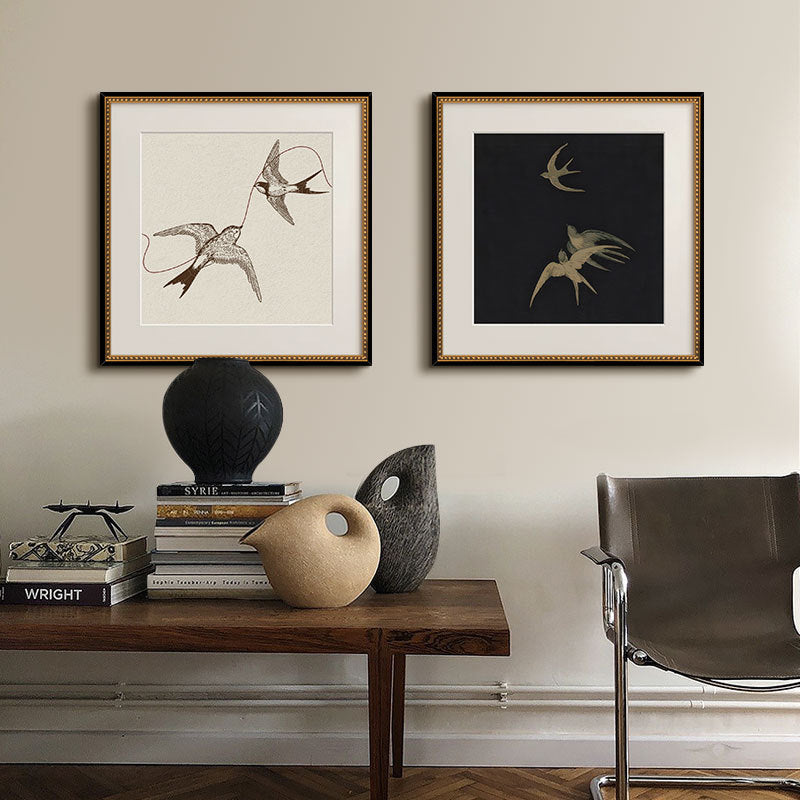 Framed Artistic Bird Art