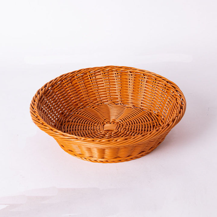 Round Decorative Woven Fruit Serving Basket Kalsten
