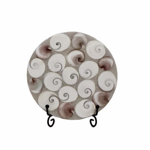 Decorative Serving Plate with Shells Theme