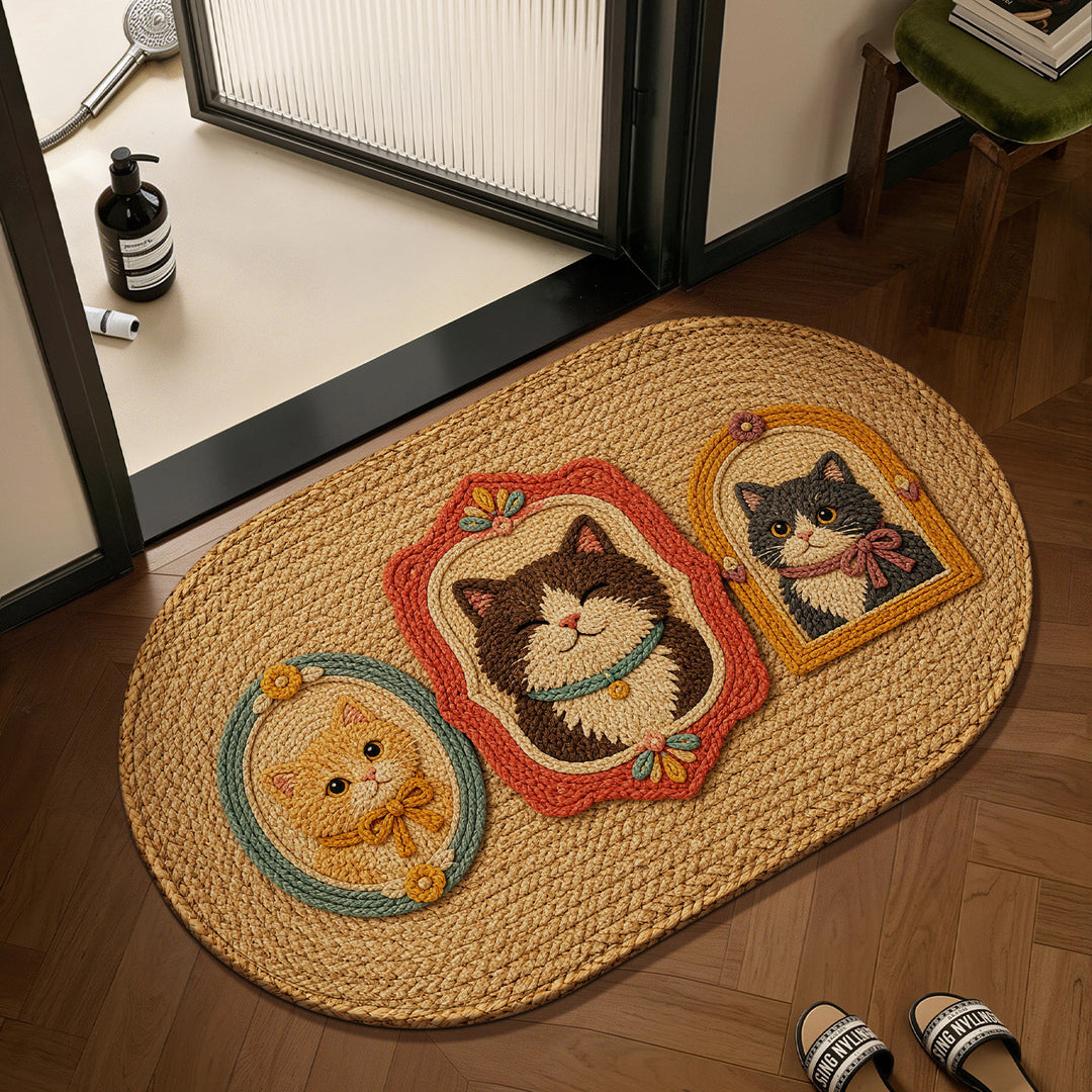 Decorative Pumpkin-Themed Area Mat