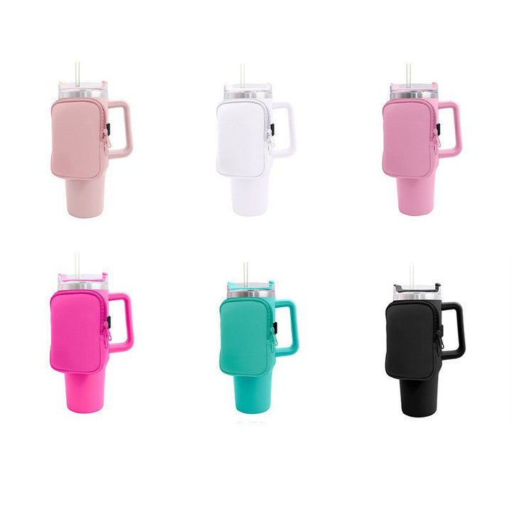 Unisex cup holder with practical pocket Kalsten