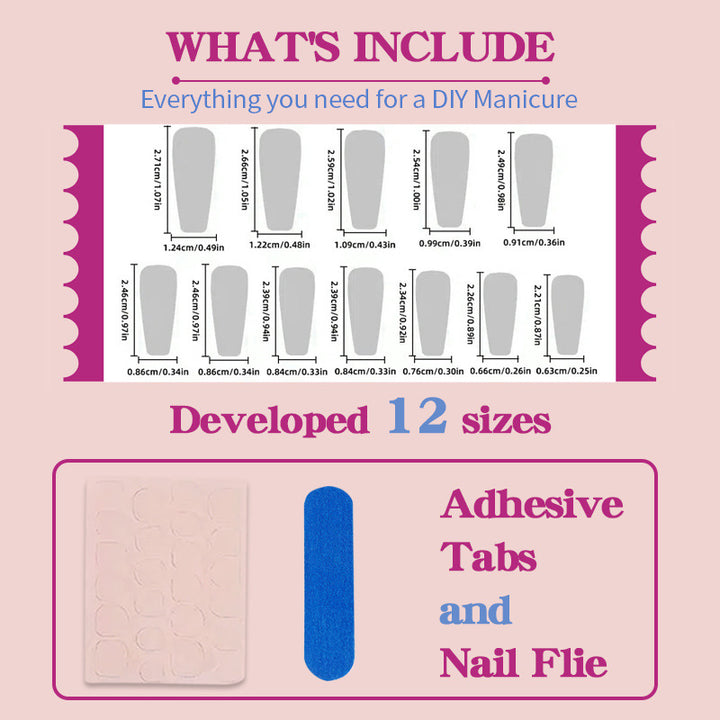 Acrylic Nail Set with Elegant Bows and Glitter Accents Kalsten