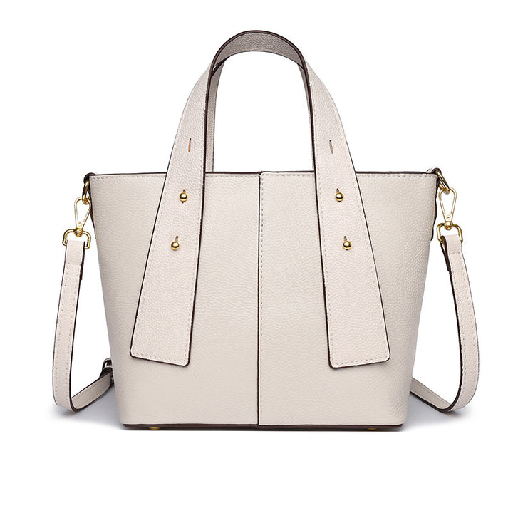 Textured Vegan Leather Multi-Pocket Tote Kalsten