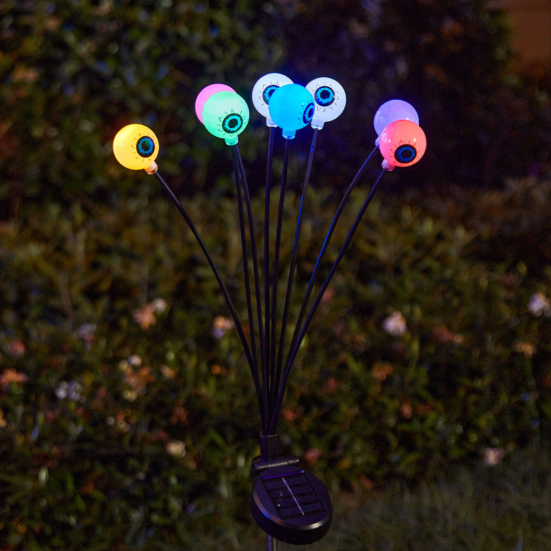 Creepy garden lights with eye motif Kalsten