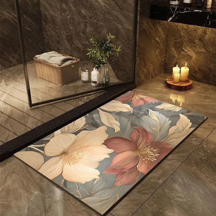 Modern Geometric Bath Mat Kalsten