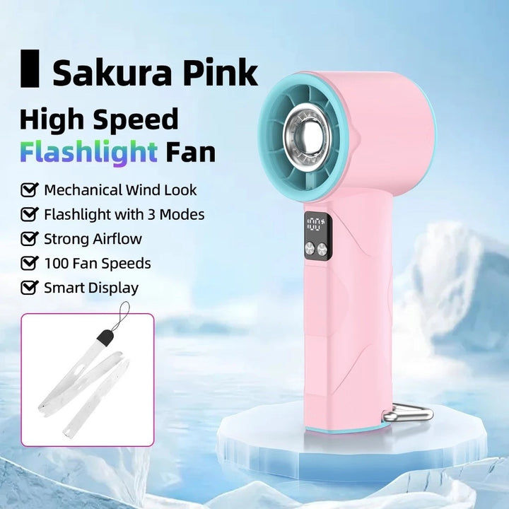 Ladies high-speed fan with flashlight Kalsten