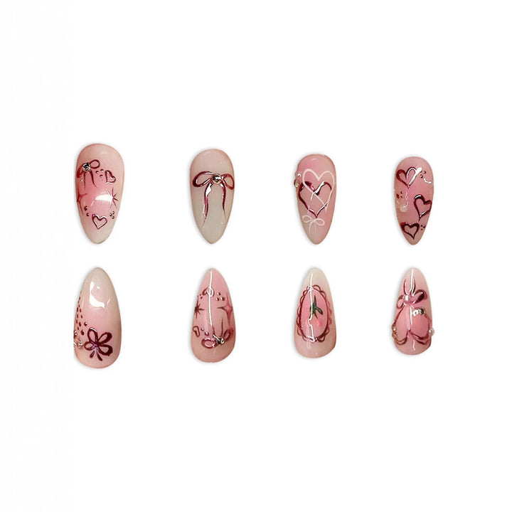 Elegant Artistic Press-On Nail Set Kalsten