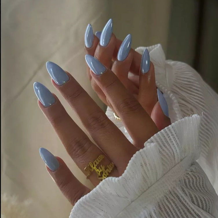 DIY Natural Finish Almond-Shaped Press-On Nails Kalsten