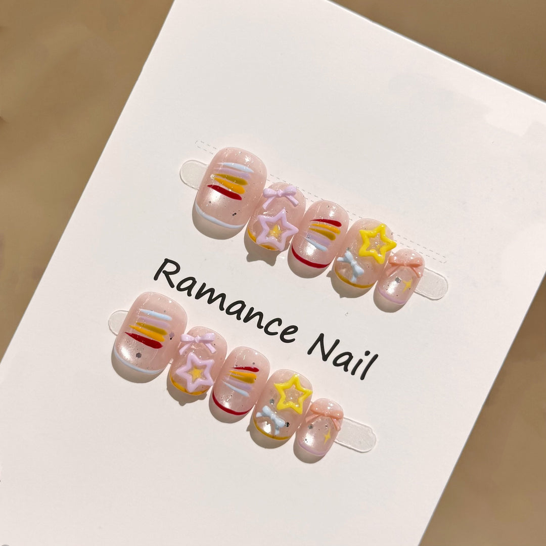 Artistic Press-On Nail Set Kalsten