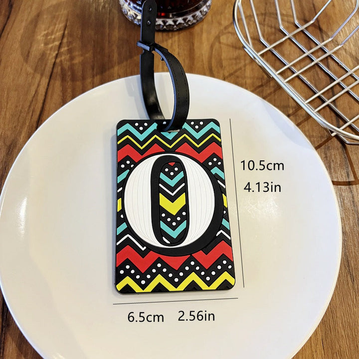 Personalized Striped Luggage Tag Kalsten